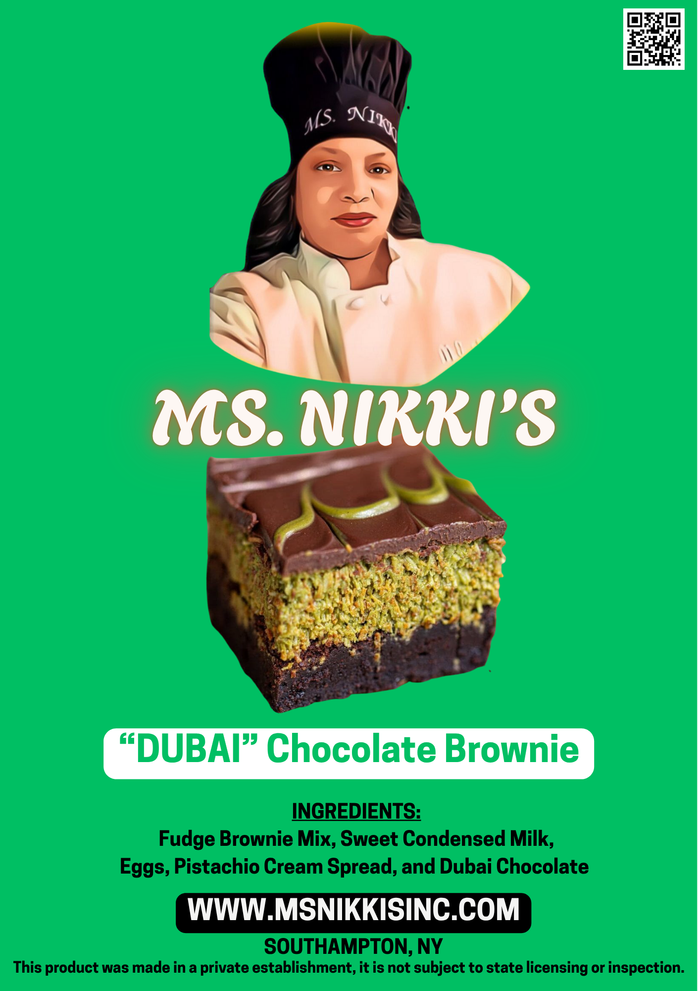 "DUBAI" Chocolate Brownie