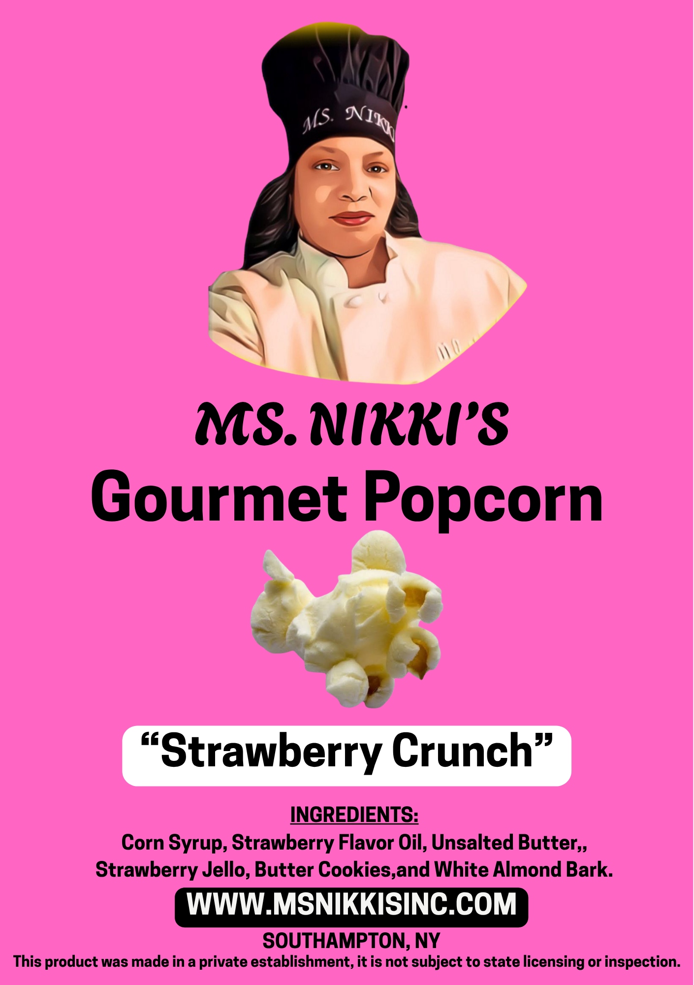 Gourmet Popcorn – "Strawberry Crunch"